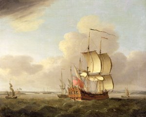 الشحن في مصب نهر التايمز ، c.1761-66
